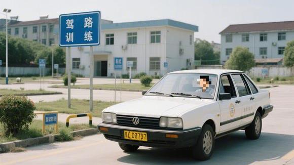 轩达驾校大门