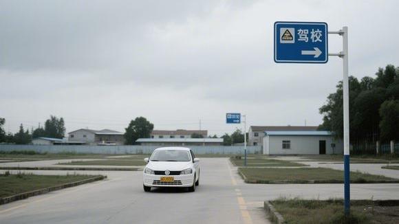 华明驾校大门